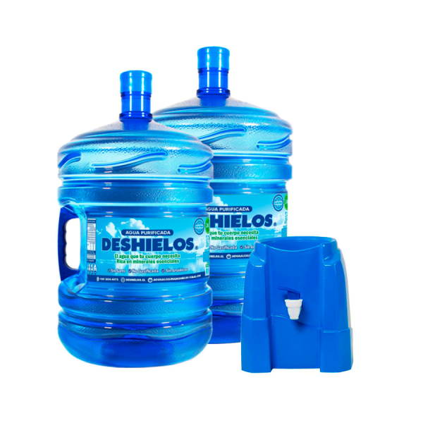 Deshielos Kit Inicial, 2 Bidones con carga de 20 lits. + Dispensador básico